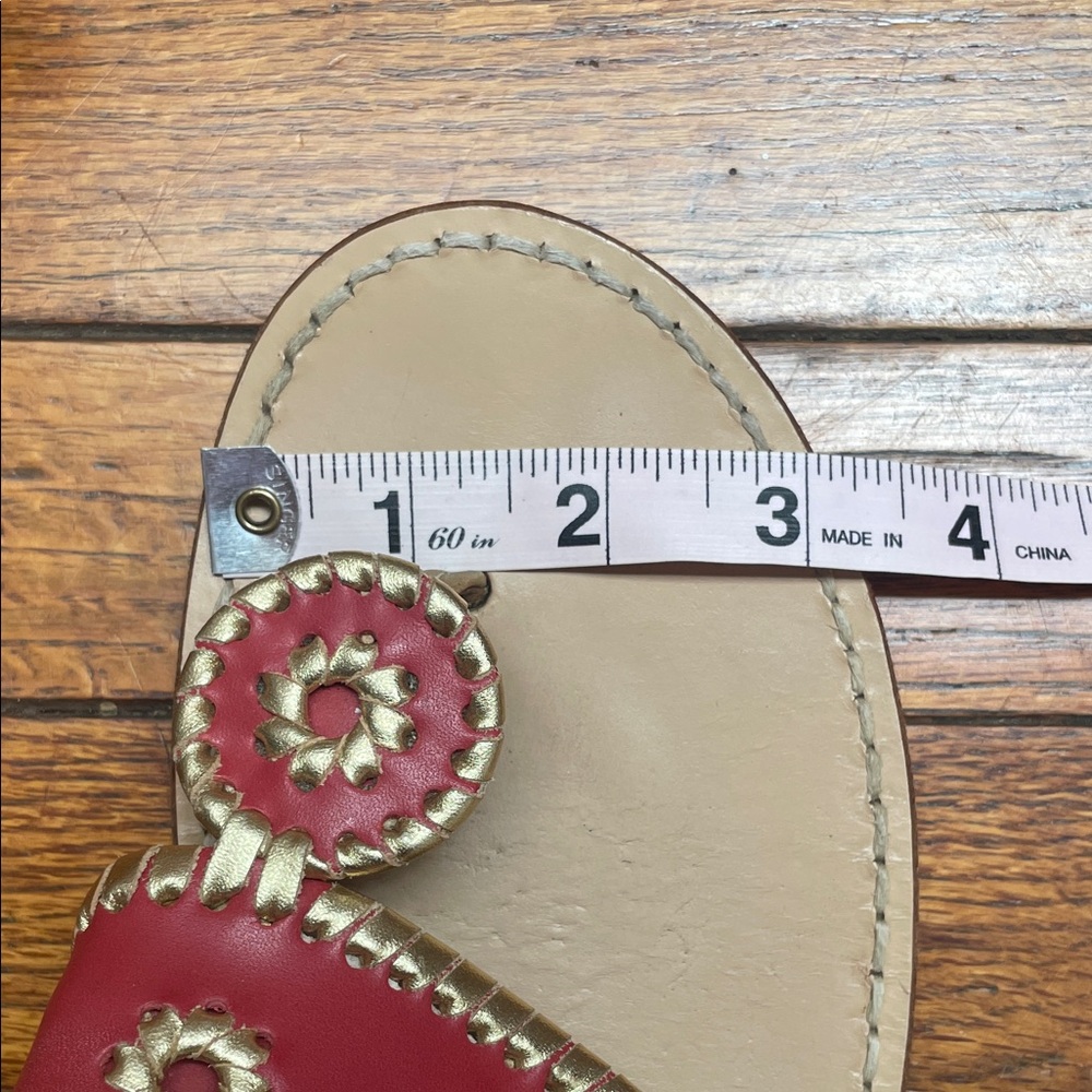 Jack Rogers Women's Red and Tan Sandals - Picture 11 of 12